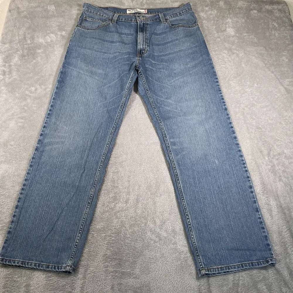 Levis 559 Jeans Mens 36x32 (Fits 38x30) Blue Relaxed Straight‎ Mid Rise Y2K